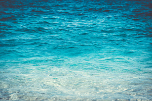 Sea water close up