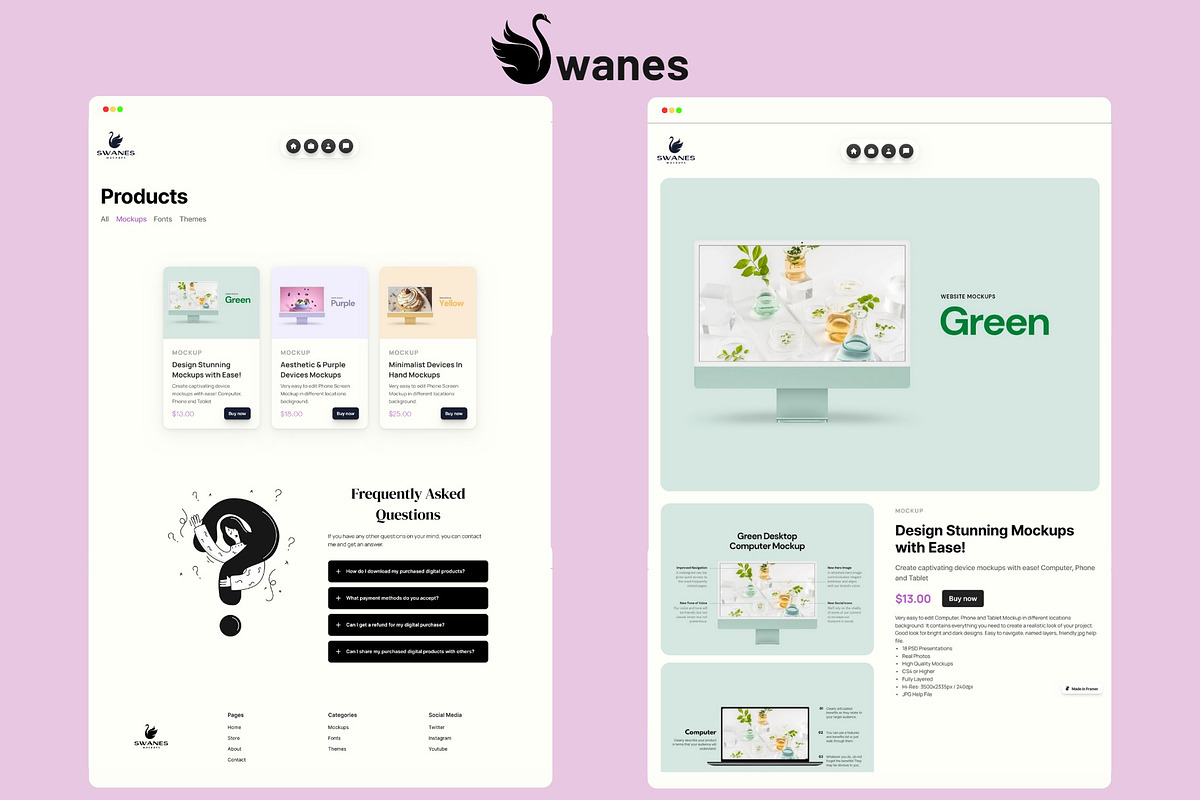 Sell Digital Product with Swanes, a Landing Page Template by DaisyStudio (Photo 4 of 5)