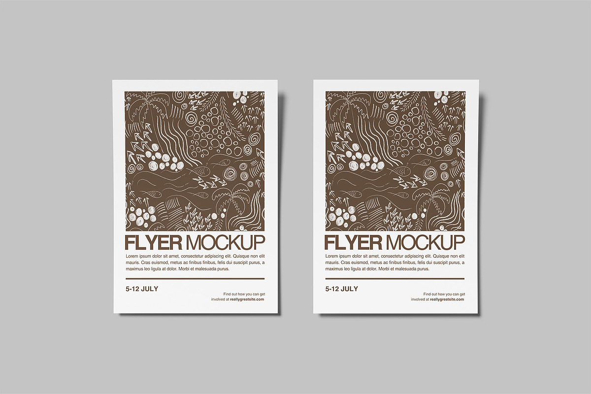 Flyer Mockup, a Books & Magazine Mockup by Graphiculon (Photo 11 of 11)