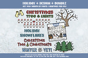 Holiday Design Bundle, a Font by Brittney Murphy Design (Thumbnail 1 of 6)