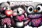 Love Woodland Animals Valentine PNG, an Illustration by SinaCreation (Thumbnail 1 of 7)