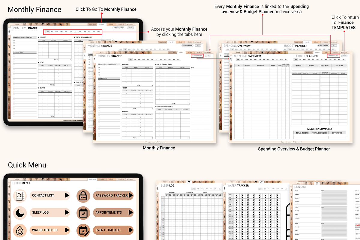 All-in-One Planner 2025 Dated Undate, a Templates & Theme by Plamarplanners (Photo 5 of 10)