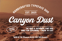 Canyon Dust Handcrafted Font Duo