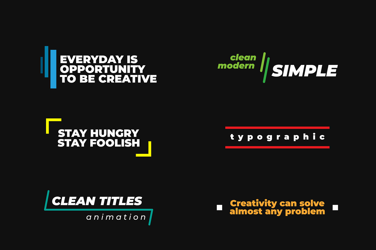 Colorful Titles v2 for After Effects, a Templates & Theme by xyGraphic (Photo 1 of 2)