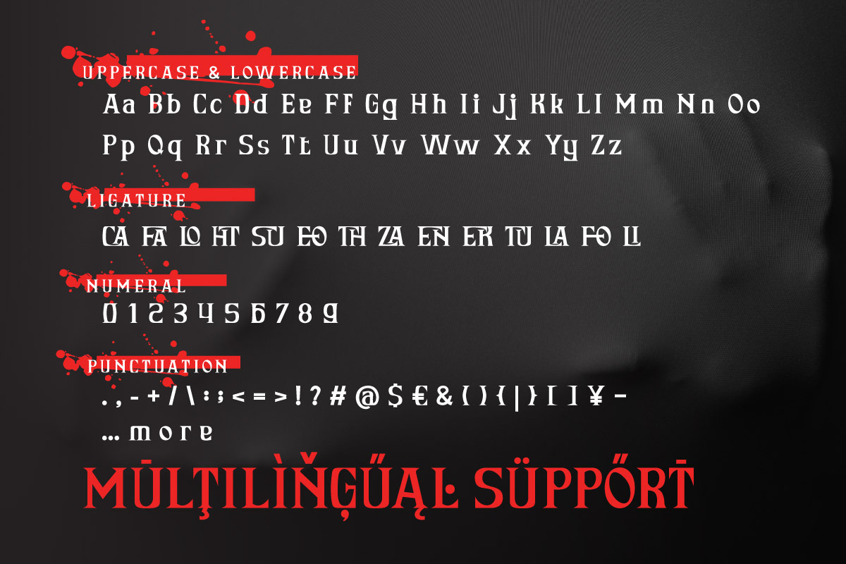Ensatulogi - Display Horror Font, a Serif Font by twinstd (Photo 8 of 8)