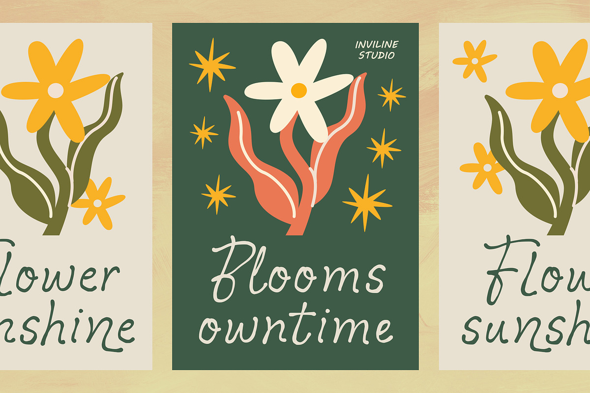 Botanist Hand - Display Font, a Handwritten Font by Inviline.co (Photo 7 of 10)