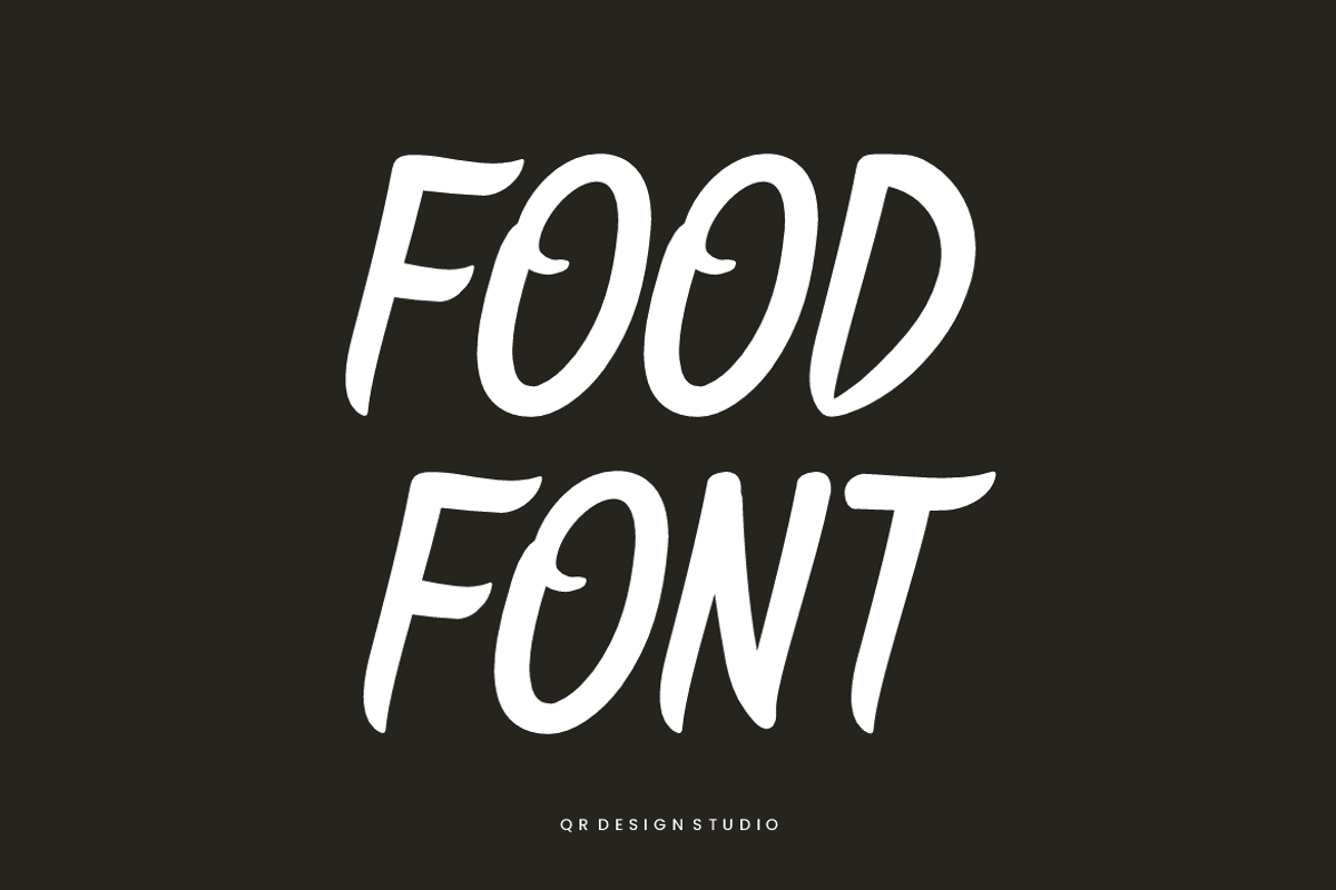 Burger Saouce - Food Font, a Handwritten Font by QR Design Studio (Photo 3 of 7)