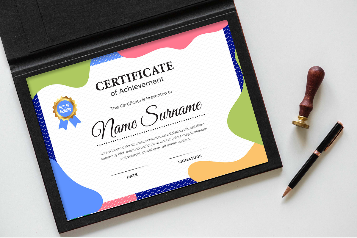 Certificate Template, a Stationery Template by Panen Creative (Photo 2 of 3)