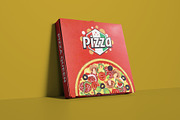 Pizza Box Mockup, a Packaging Mockup by mockupbuys (Thumbnail 9 of 11)