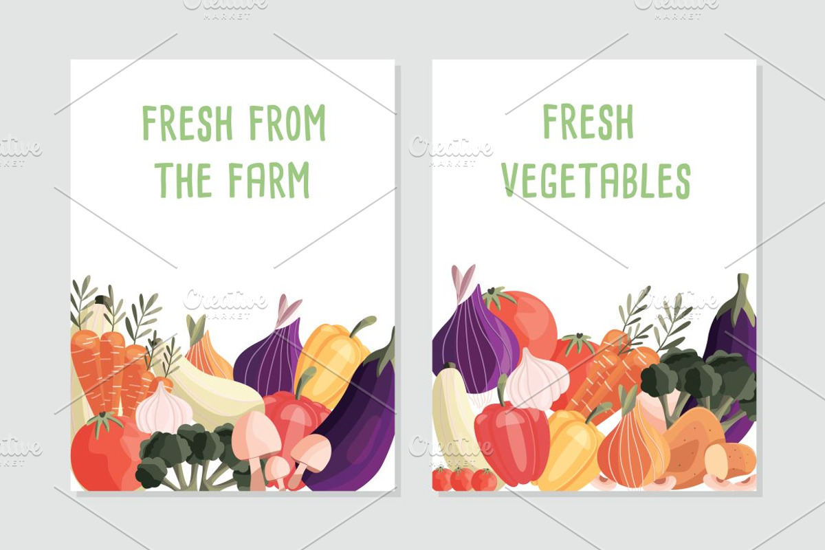 Vegetables posters, banners, pattern, a Decorative Illustration by Blue Lela Design (Photo 13 of 13)
