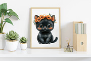 Kawaii Baby Halloween Clipart Bundle, an Illustration by Canvas Craft (Thumbnail 7 of 8)