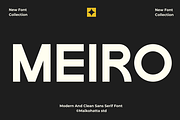 Meiro – Modern Clean Sans Serif, a Sans Serif Font by MaikoHatta (Thumbnail 1 of 8)