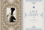 LACE DIARY 01 Vintage Rococo Romance, a Background Graphic by Euonia Meraki (Thumbnail 1 of 18)