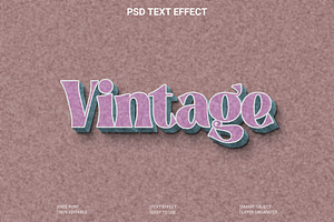 Vintage Font Style