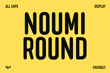 Noumi Round - Caps Bold Display Font