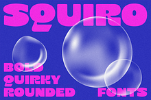 Squiro - Bold Rounded Quirky Fonts