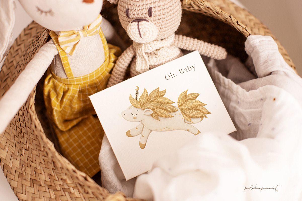 Moon Unicorn. Kids Collection, an Animal Illustration by polikarpovaart (Photo 11 of 12)