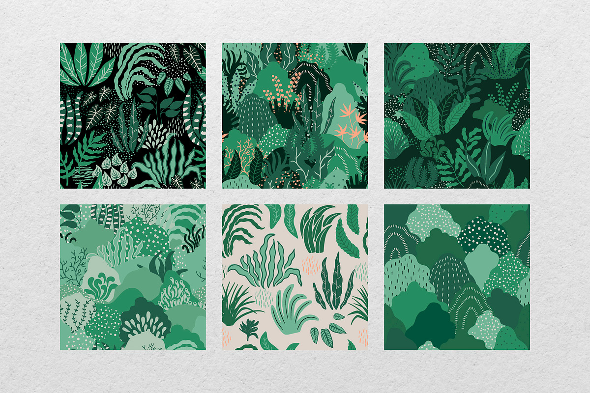 Modern abstract floral set., a Texture Illustration by Alona Savchuk (Photo 11 of 14)