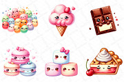 Kawaii Sweet Food Clipart Bundle, an Illustration by DreamPrint404 (Thumbnail 4 of 5)