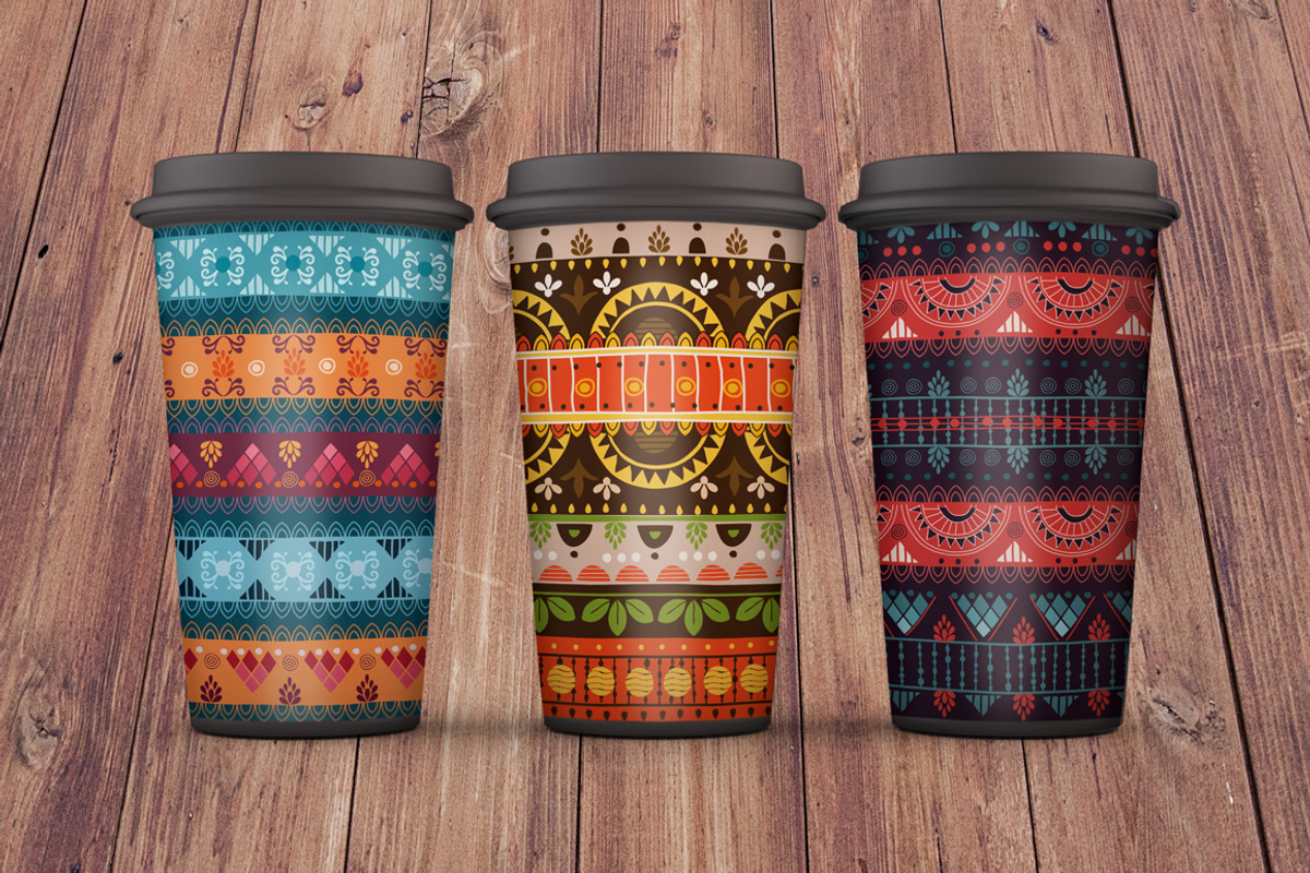 2.Tribal patterns, brushes and cards, a Pattern Graphic by SwetTS (Photo 2 of 6)