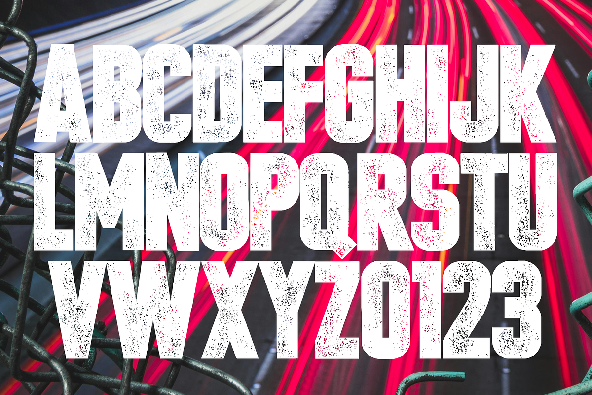 HEADLINED 2 WOODTYPE FONTS, a Sans Serif Font by HyperFluro (Photo 9 of 11)