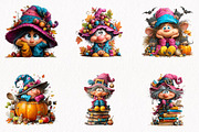 Whimsical Ugly Witch Clipart Bundle, a Person Illustration by fashionaddict (Thumbnail 3 of 7)