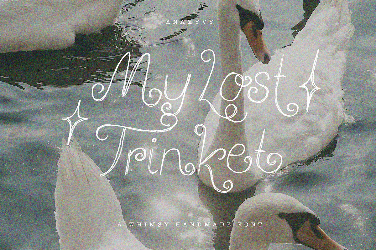 My Lost Trinket | Whimsy Curly Font, a Handwritten Font by ana & yvy (Photo 2 of 13)