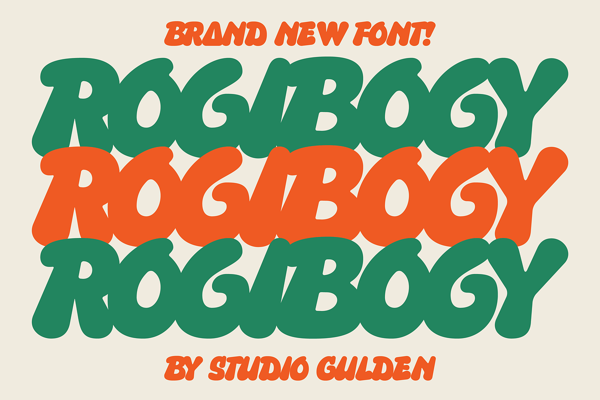 SG - ROGIBOGY, a Font by Studio Gulden (Photo 1 of 10)