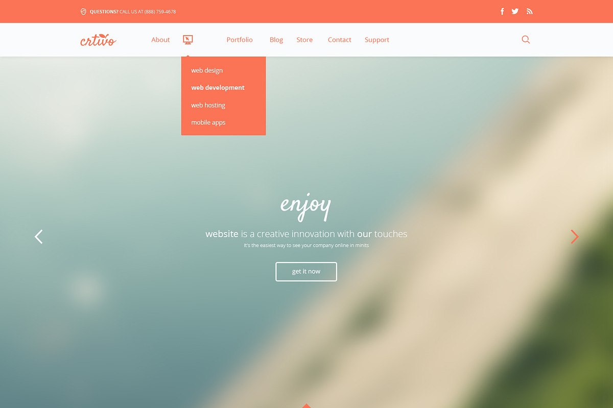CRTIVO - Creative One Page (7 PSD), a Landing Page Template by Pixvar Studio (Photo 2 of 5)