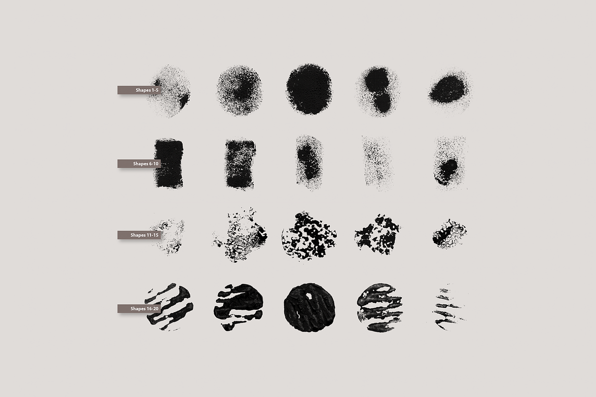Shapes & Grains for Brush Creators, a Brush Add-On by Katsia Liat (Jazwinska) (Photo 4 of 14)