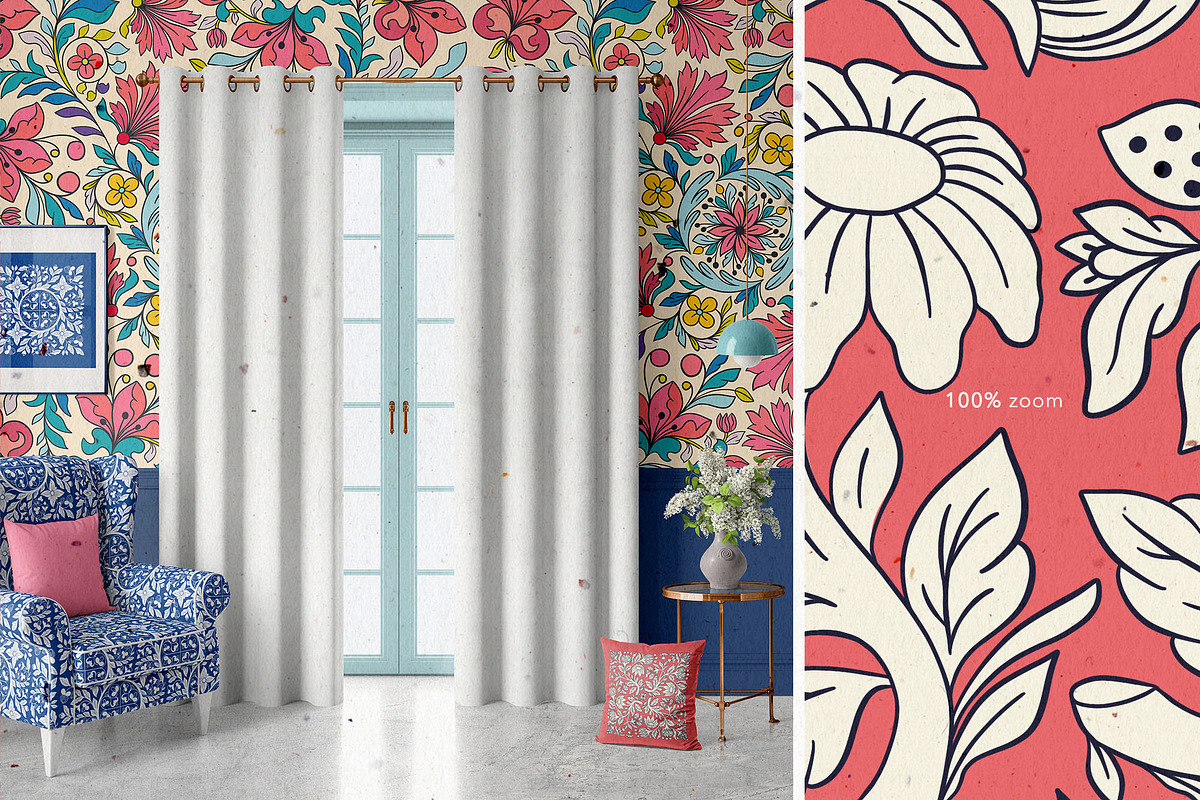 Faberge Tile Patterns. Russian Style, a Pattern Graphic by likorbut