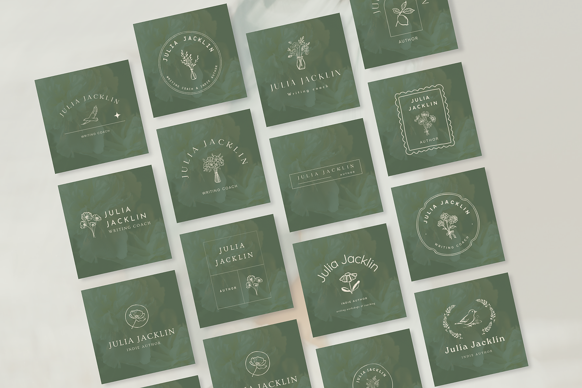 Editable logo template for author, a Branding & Logo Template by Petite Zakka Boutique (Photo 5 of 7)