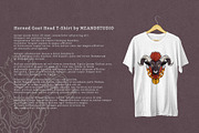 Horned Goat Head Mascot Logo, an Object Illustration by MEANDSTUDIO (Thumbnail 3 of 3)