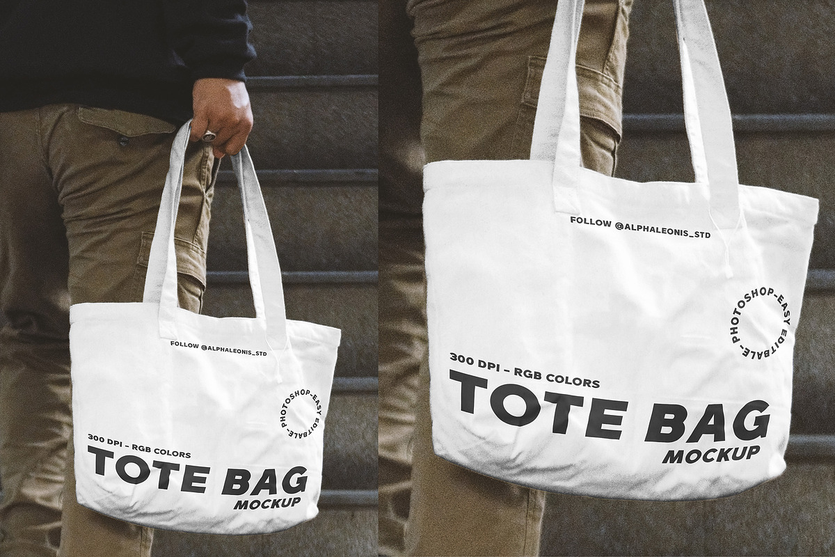 Tote Bag Mockup Urban Street Photo, a Merchandise Mockup by Alphaleonis_std (Photo 4 of 4)