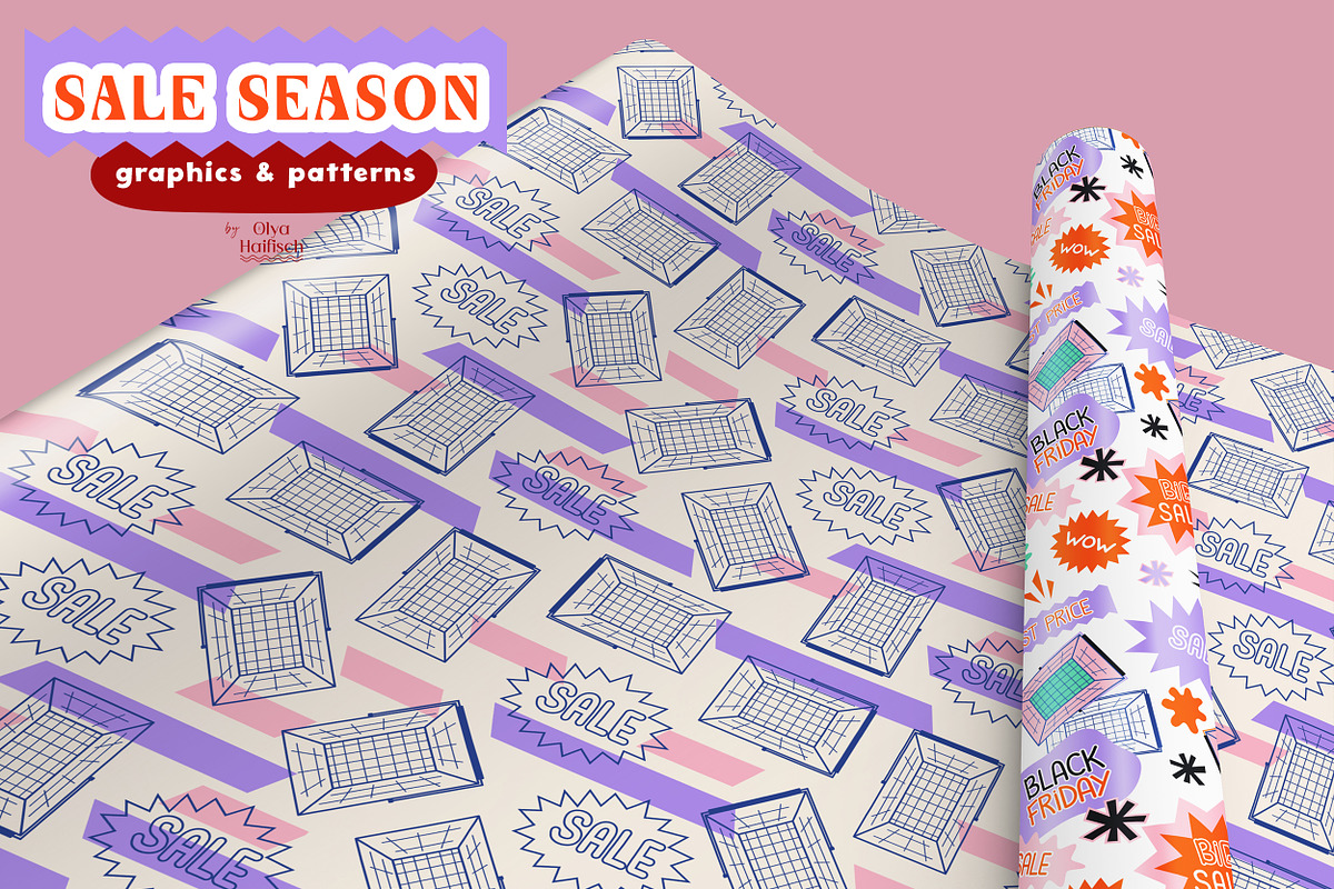 Sale Season Graphics & Patterns, an Object Graphic by Olya Haifisch (Photo 6 of 16)