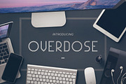 Overdose, a Sans Serif Font by Heroglyphs Studio (Thumbnail 1 of 5)