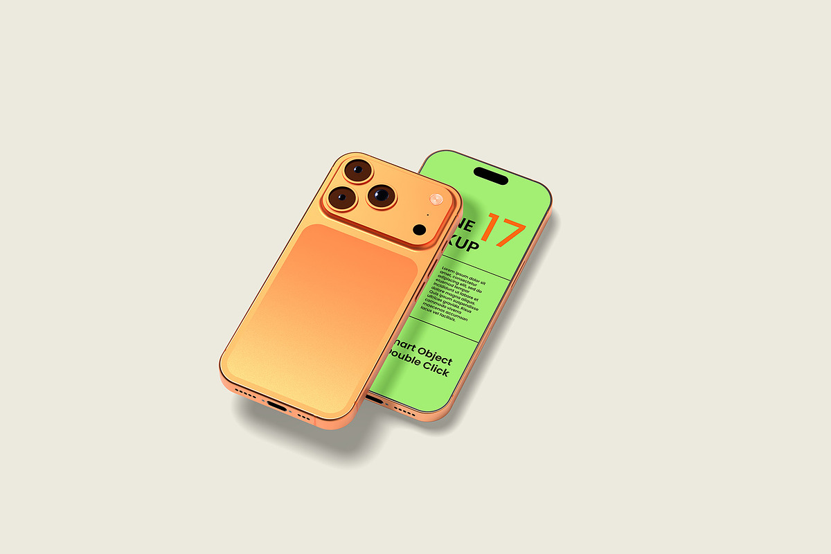 iPhone 17 Pro Mockup, an iPhone Mockup by Graphicbars (Photo 9 of 12)