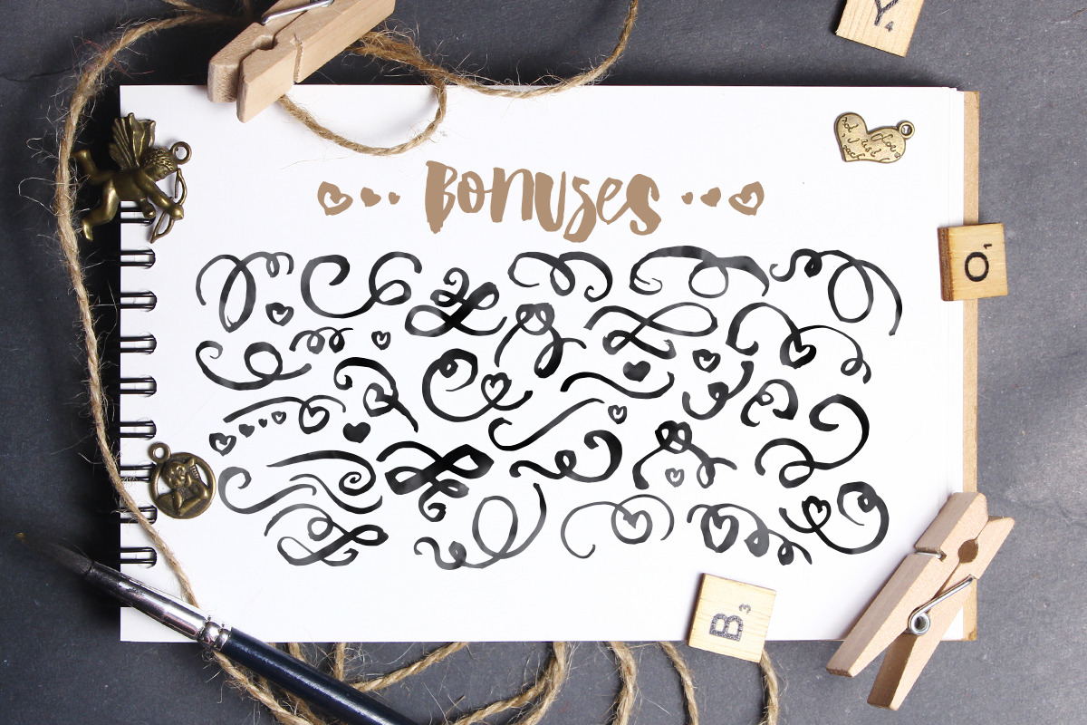 Wiggle Watercolor brush script preview 5