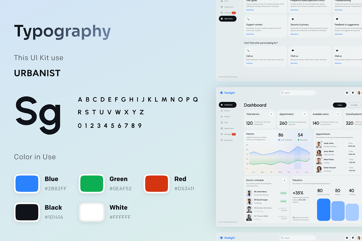 Healight - Multipurpose SAAS UI Kit, an UI Kit Template by Agensip Design Agency (Photo 5 of 10)