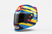 Helmet Mockup - 4 views, a Merchandise Mockup by Illusiongraphic (Thumbnail 6 of 18)