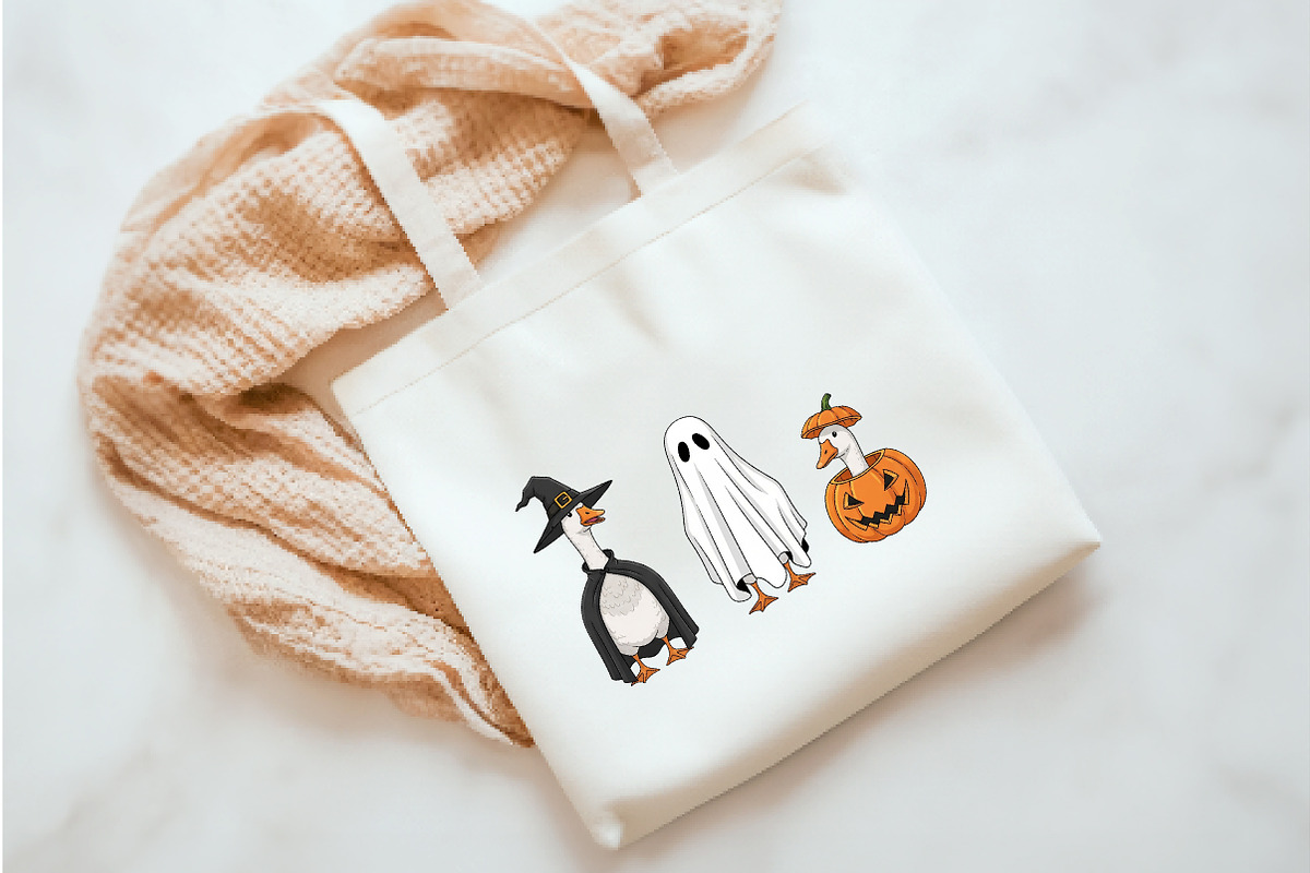 Halloween Goose Trio PNG, an Illustration by Watercolor design (Photo 3 of 3)