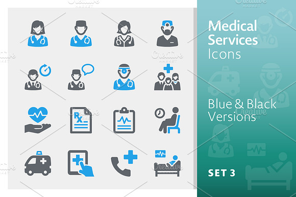 Medical Services Icons Set 3 Sympa