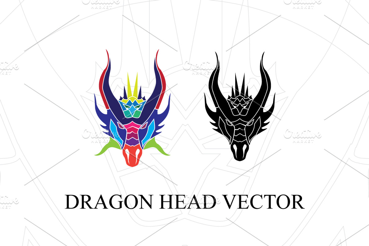 DRAGON HEAD VECTOR, an Illustration by AYZGRAPHICS