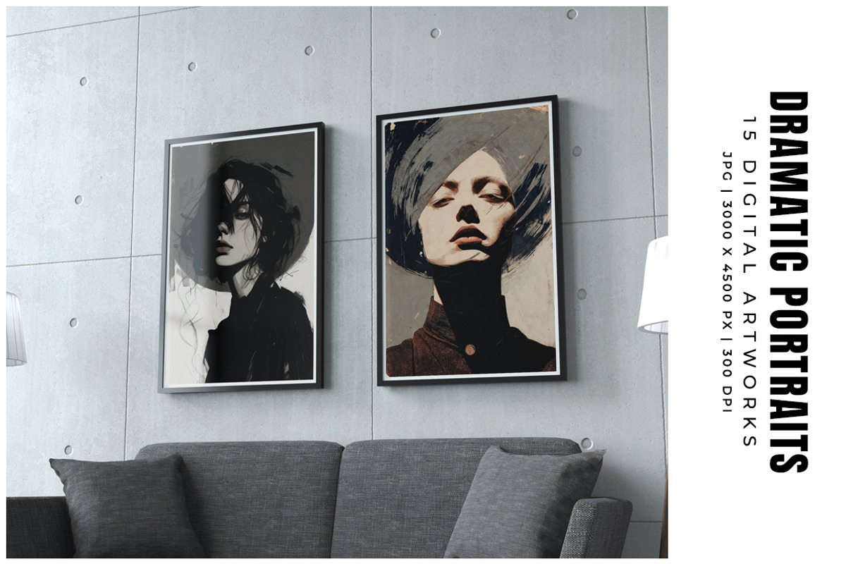 Dramatic Portraits, a Decorative Illustration by Digital Art Creations (Photo 7 of 9)