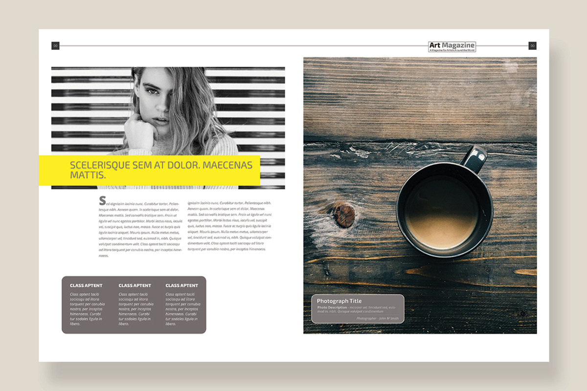 Magazine Template 01, a Magazine Template by pmvch (Photo 6 of 12)