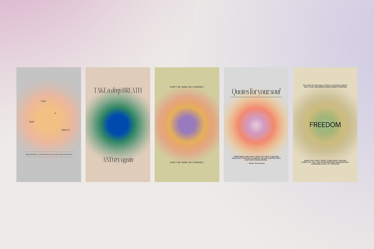 Canva Instagram Gradient Quotes + PS, a Social Media Template by September 5th (Photo 4 of 19)