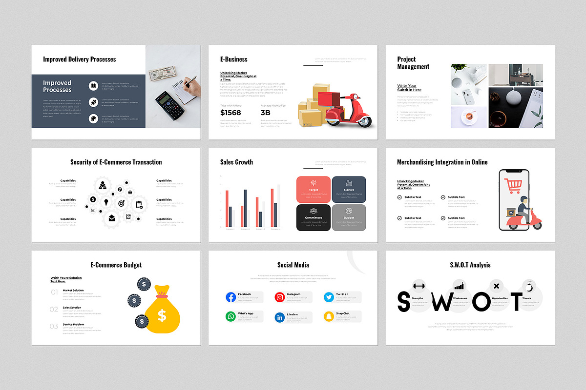 E-Commerce Presentation Template, a Presentation Template by GenerousArt (Photo 3 of 7)