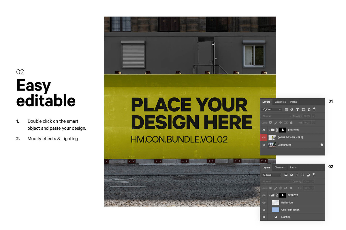 Hoarding Board Mockup, an Advertising Mockup by HAZARD MOCKUPS (Photo 3 of 8)