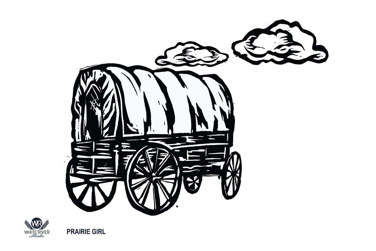 Prairie Girl Linocuts, a Graphic by WhiteRiverStudio (Photo 8 of 10)