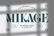 Mikage Elegant Serif Font Typeface, a Serif Font by Graphicxell (Thumbnail 1 of 10)